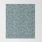Summer Camping - blue Throw Blanket Gallery Image 2