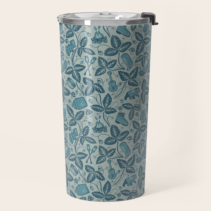 Summer Camping - blue Travel Mug Gallery Image 2