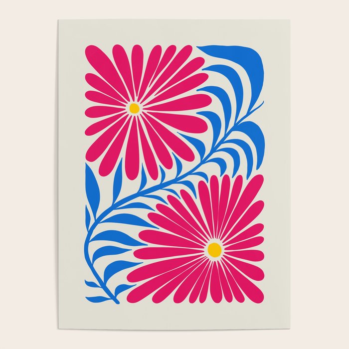 Viva Magenta Daisies Poster Gallery Image 4