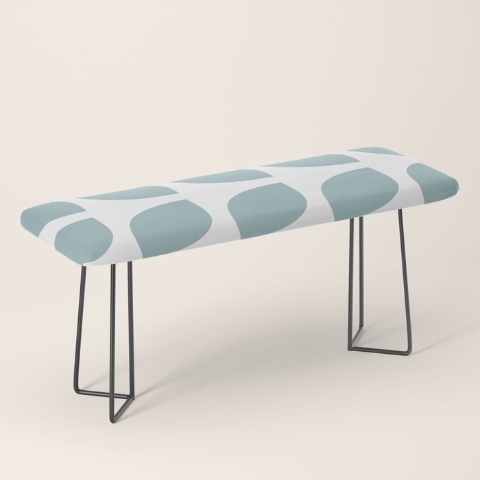 Mid Century Modern Leaves 01 Bench Gallery Image 1