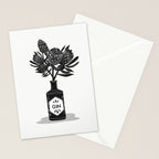 Floral Protea Gin Print Stationery Card Gallery Image 2