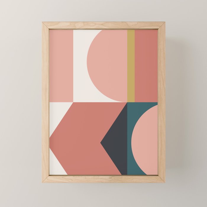 Maximalist Geometric 02 Mini Art Print Gallery Image 1