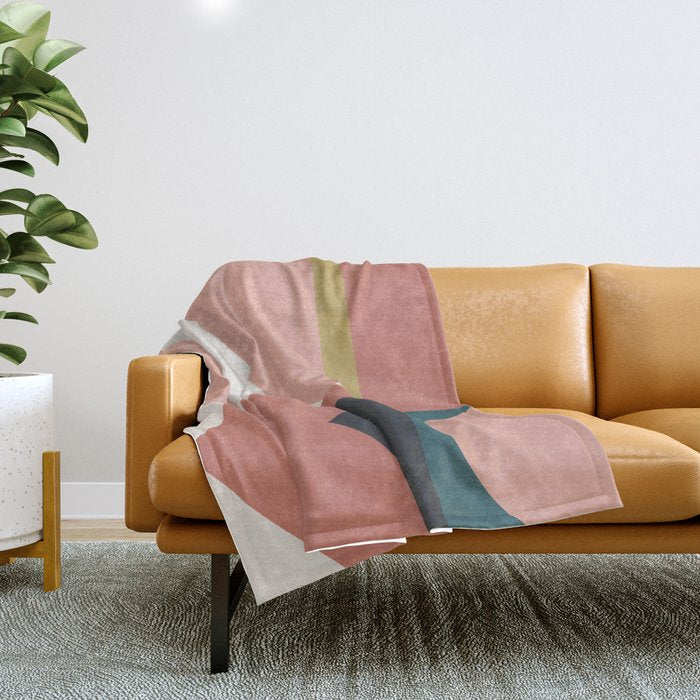 Maximalist Geometric 02 Throw Blanket Gallery Image 1