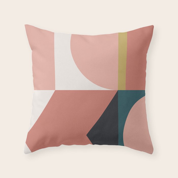 Maximalist Geometric 02 Throw Pillow Gallery Image 6
