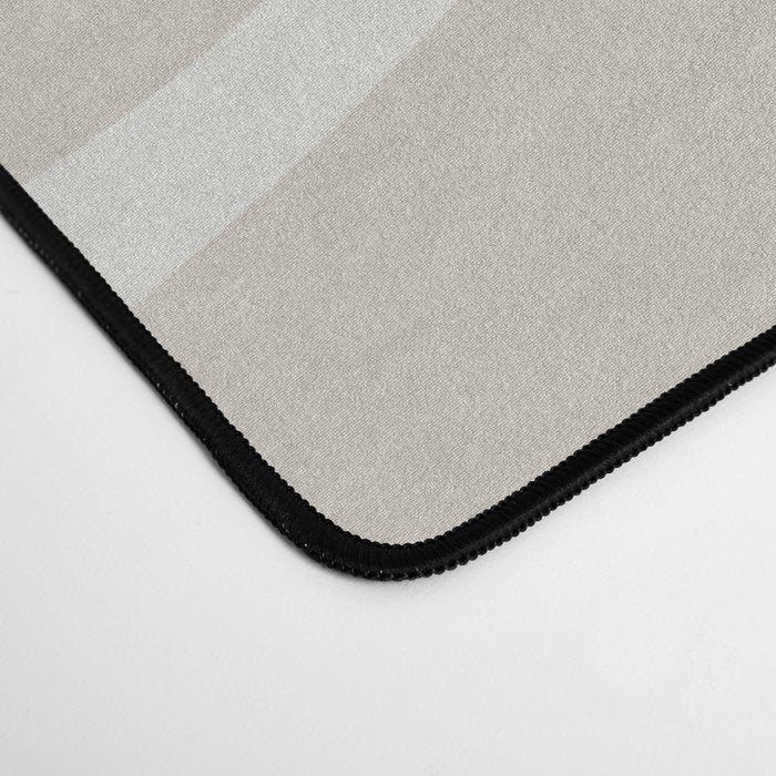 Modern Liquid Swirl Abstract Pattern in Neutral Light Beige Tones Desk Mat Gallery Image 4