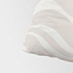 Modern Liquid Swirl Abstract Pattern in Neutral Light Beige Tones Pillow Sham Gallery Image 4