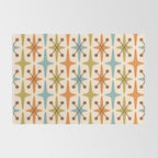 Mid Century Modern Googie Star Pattern Mid Mod Rug Gallery Image 2