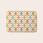 Mid Century Modern Googie Star Pattern Mid Mod Bath Mat Gallery Image 1