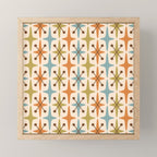Mid Century Modern Googie Star Pattern Mid Mod Mini Art Print Gallery Image 1