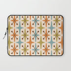 Mid Century Modern Googie Star Pattern Mid Mod Laptop Sleeve Gallery Image 1