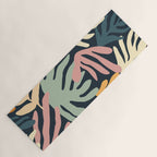 Abstract organic nature plant leaf art pattern Yoga Mat Gallery Image 1