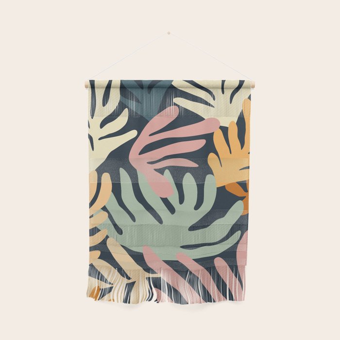 Abstract organic nature plant leaf art pattern Wall Hanging Gallery Image 1