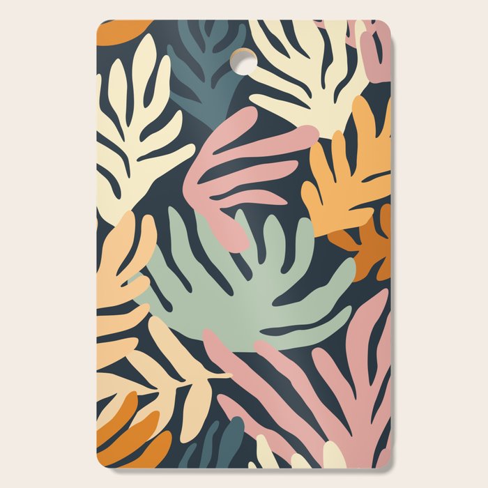 Abstract organic nature plant leaf art pattern Cutting Board Gallery Image 1