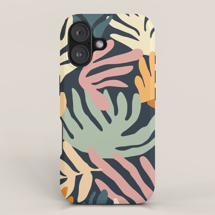 Abstract organic nature plant leaf art pattern iPhone Case Gallery Image 1