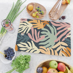 Abstract organic nature plant leaf art pattern Cutting Board Gallery Image 2