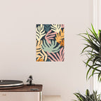 Abstract organic nature plant leaf art pattern Poster Gallery Image 2