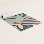 Abstract organic nature plant leaf art pattern Yoga Mat Gallery Image 2