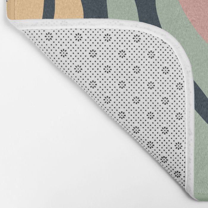 Abstract organic nature plant leaf art pattern Bath Mat Gallery Image 2