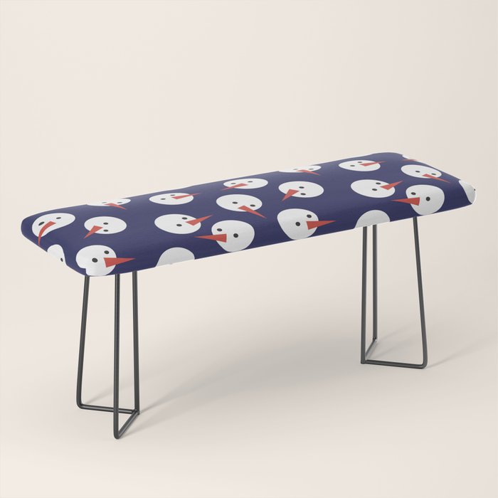 Snowmen pattern on dark Bench Gallery Image 1