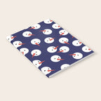 Snowmen pattern on dark Notebook Gallery Image 2