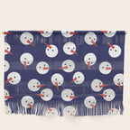 Snowmen pattern on dark Wall Hanging Gallery Image 1