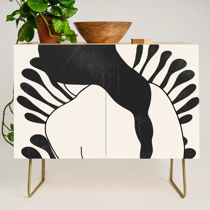 Abstract Art Nude Woman Credenza Gallery Image 1