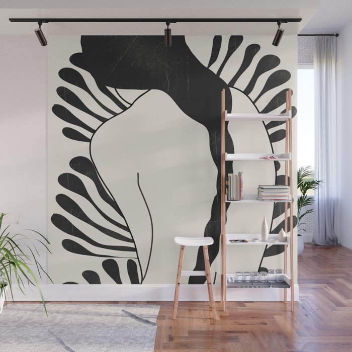 Abstract Art Nude Woman Wall Mural Gallery Image 1
