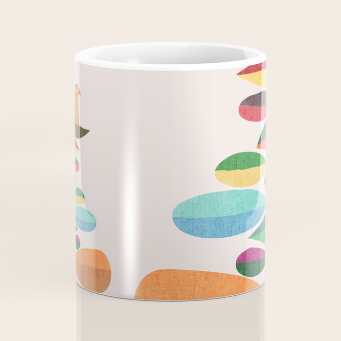 Bird nesting on top of pebbles hill Coffee Mug Gallery Image 4