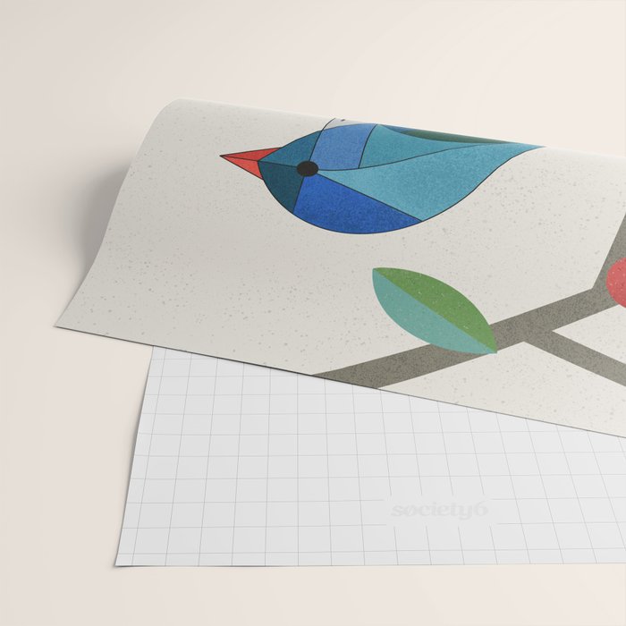 Blue Bird Wrapping Paper Gallery Image 2