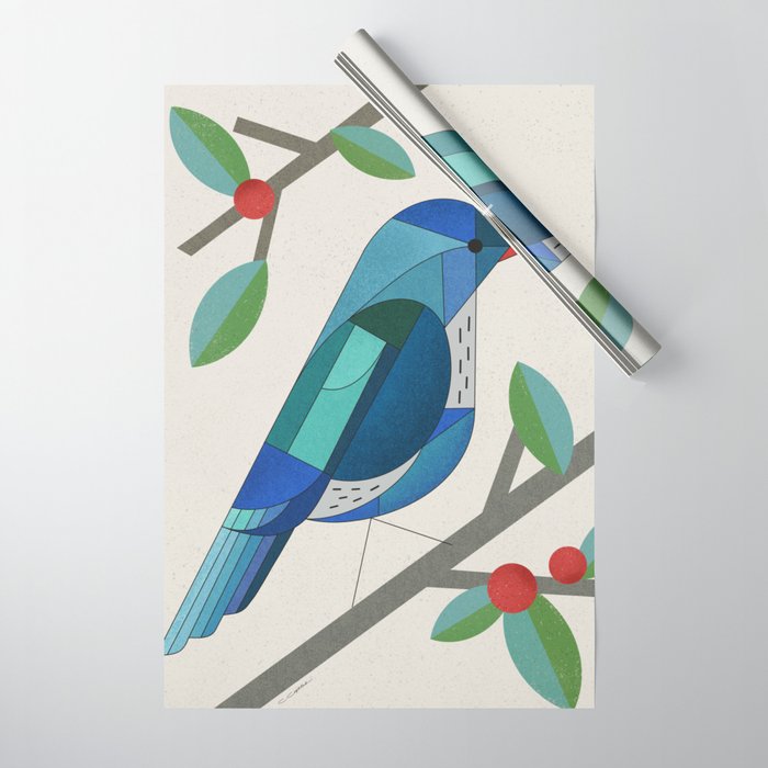 Blue Bird Wrapping Paper Gallery Image 1