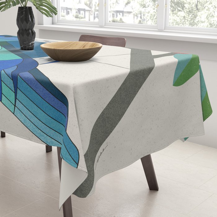 Blue Bird Tablecloth Gallery Image 3