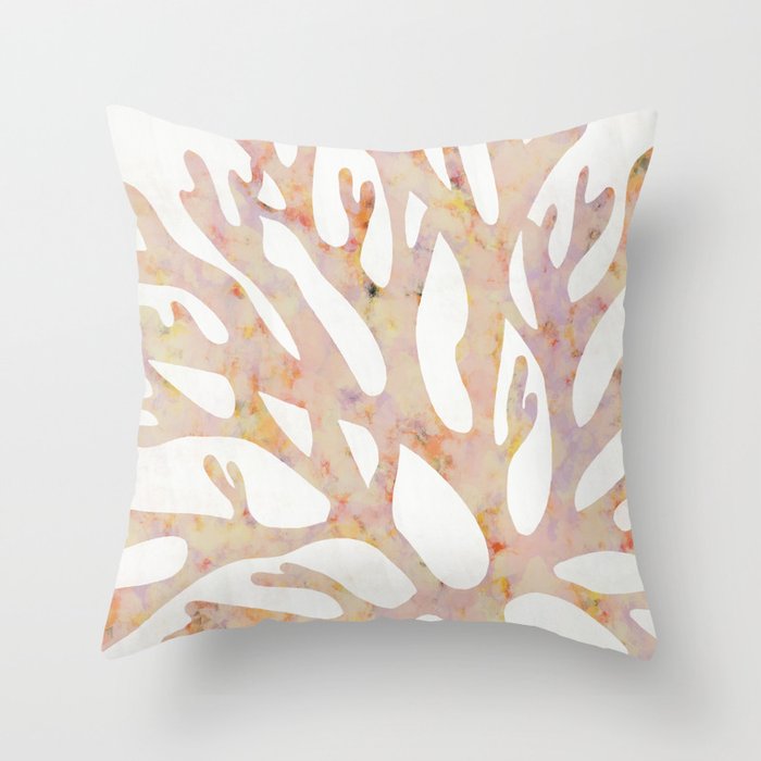 Marine corals Throw Pillow Gallery Image 6