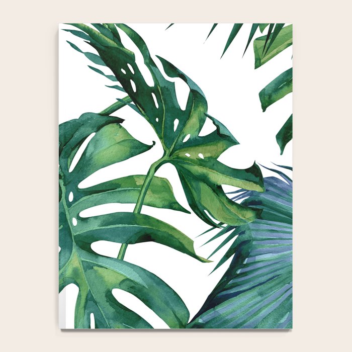 Classic Palm Leaves Tropical Jungle Green Notebook Gallery Image 4