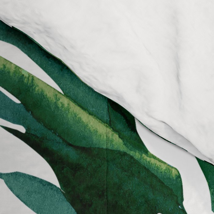 Classic Palm Leaves Tropical Jungle Green Comforter Gallery Image 4