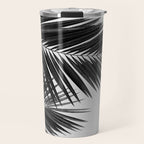 Palm Leaf Black & White II Travel Mug Gallery Image 1