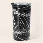 Palm Leaf Black & White II Travel Mug Gallery Image 3