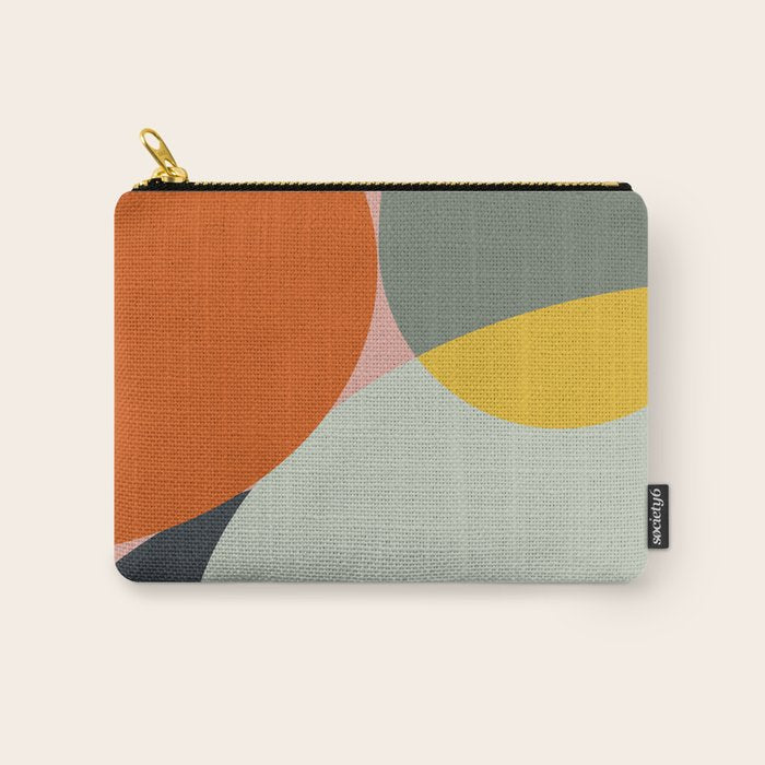 abstract mid mod organic shapes Carry All Pouch Gallery Image 1
