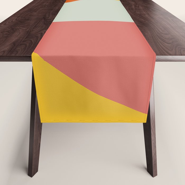 abstract mid mod organic shapes Table Runner Gallery Image 1