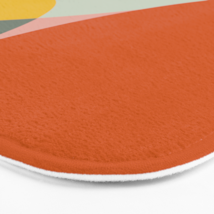 abstract mid mod organic shapes Bath Mat Gallery Image 3