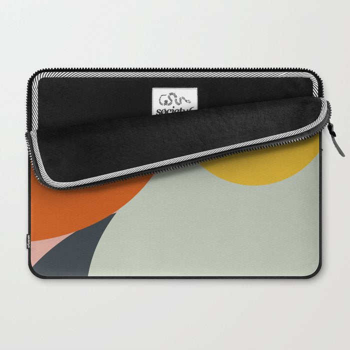abstract mid mod organic shapes Laptop Sleeve Gallery Image 2