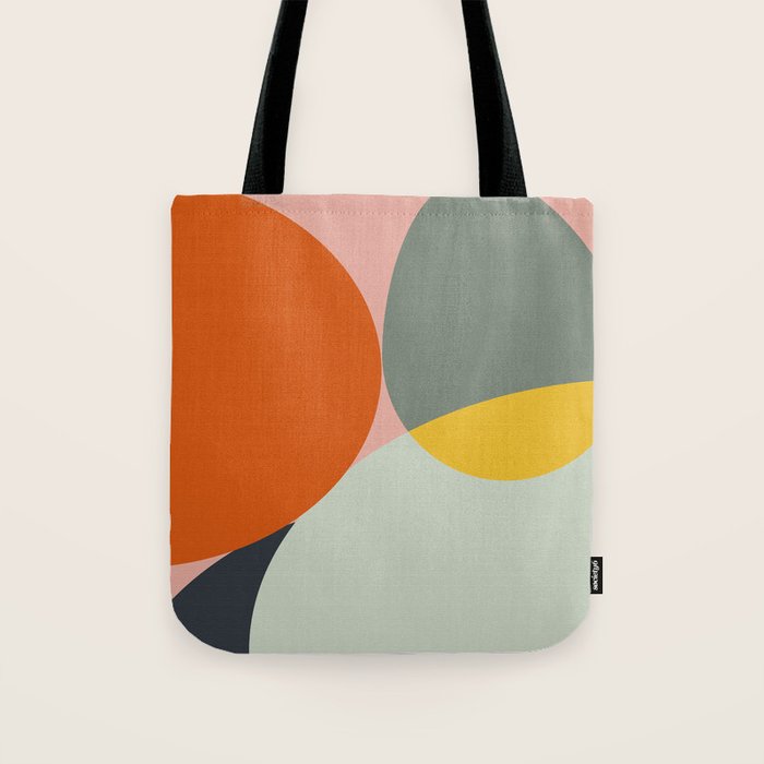 abstract mid mod organic shapes Tote Bag Gallery Image 1