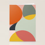 abstract mid mod organic shapes Stationery Card Gallery Image 2