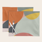 abstract mid mod organic shapes Placemat Gallery Image 1