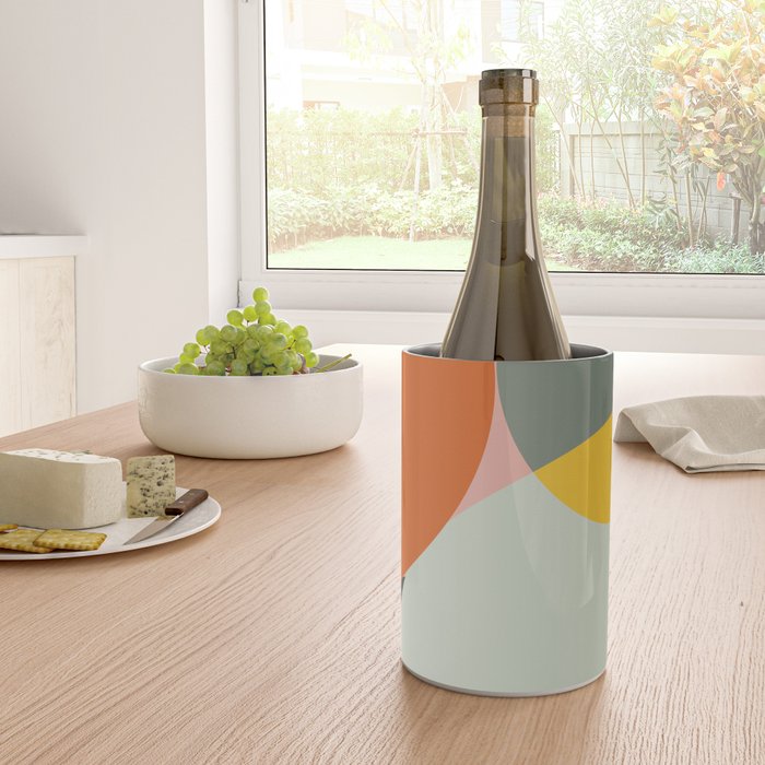 abstract mid mod organic shapes Wine Chiller Gallery Image 4