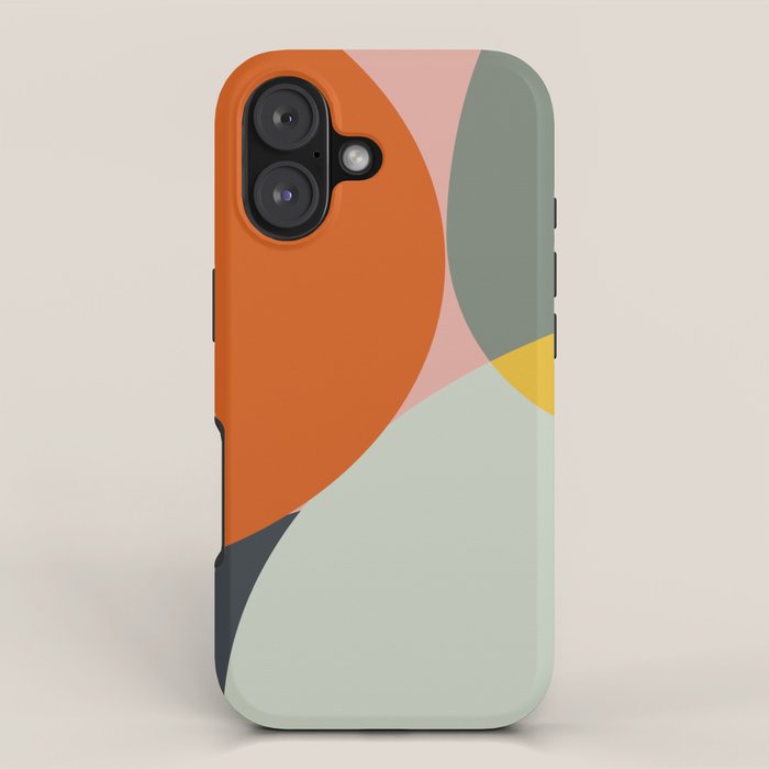 abstract mid mod organic shapes iPhone Case Gallery Image 1
