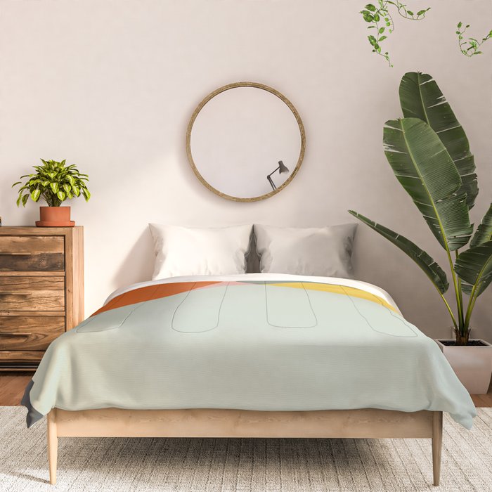 abstract mid mod organic shapes Comforter Gallery Image 3