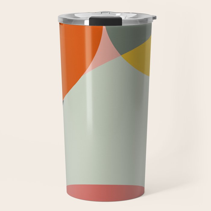 abstract mid mod organic shapes Travel Mug Gallery Image 1