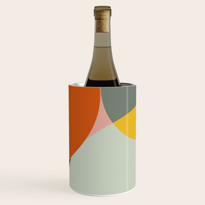 abstract mid mod organic shapes Wine Chiller Gallery Image 1