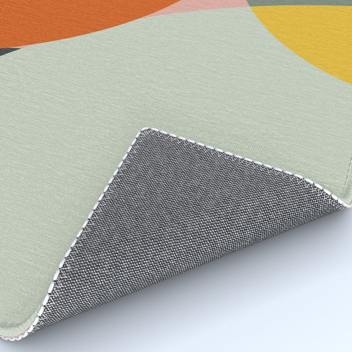 abstract mid mod organic shapes Rug Gallery Image 4