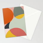 abstract mid mod organic shapes Stationery Card Gallery Image 2